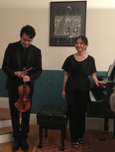 Suliman Tekalli (violin), Mika Sasaki (piano)