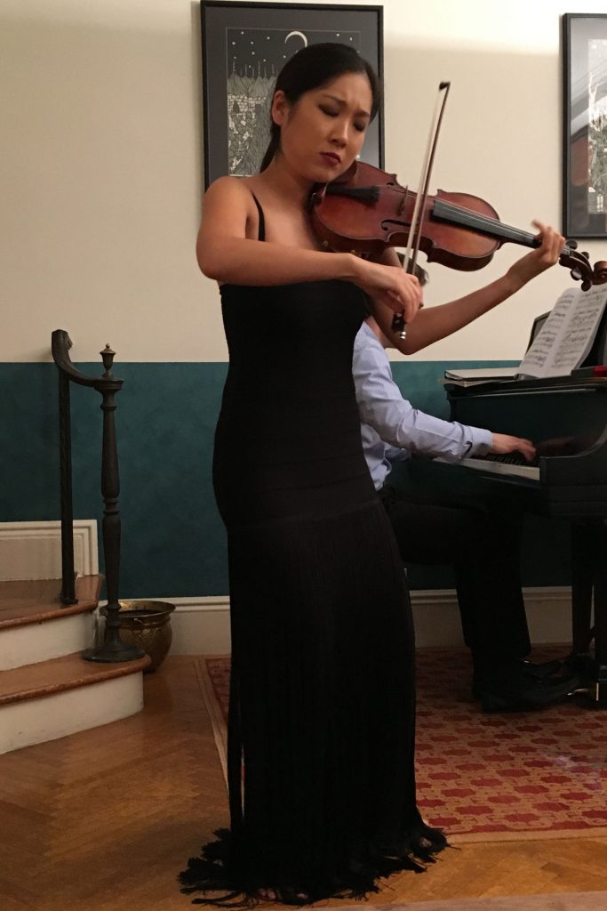 Grace Park playing a 1799 Nicolas Lupot violin at Central Park West