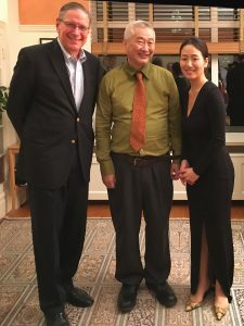 Robin Shoemaker with Chen Kim and Younji Lee, February 2019